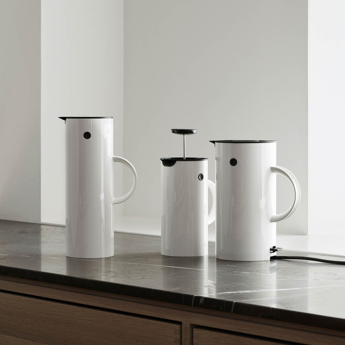 EM77 Kaffepress 1 L Vit