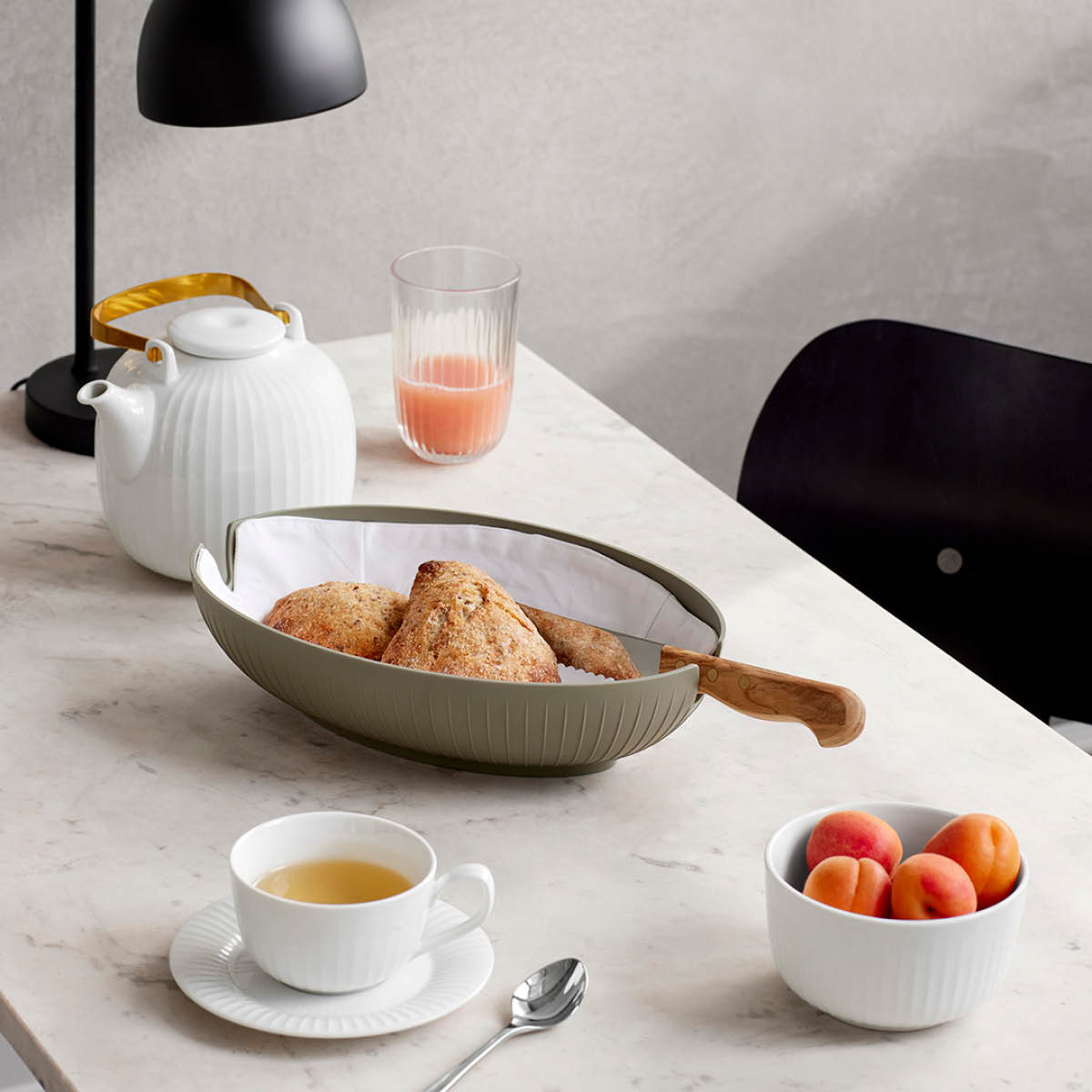 Hammersh?i Brödkorg 29.5x20 cm Grön