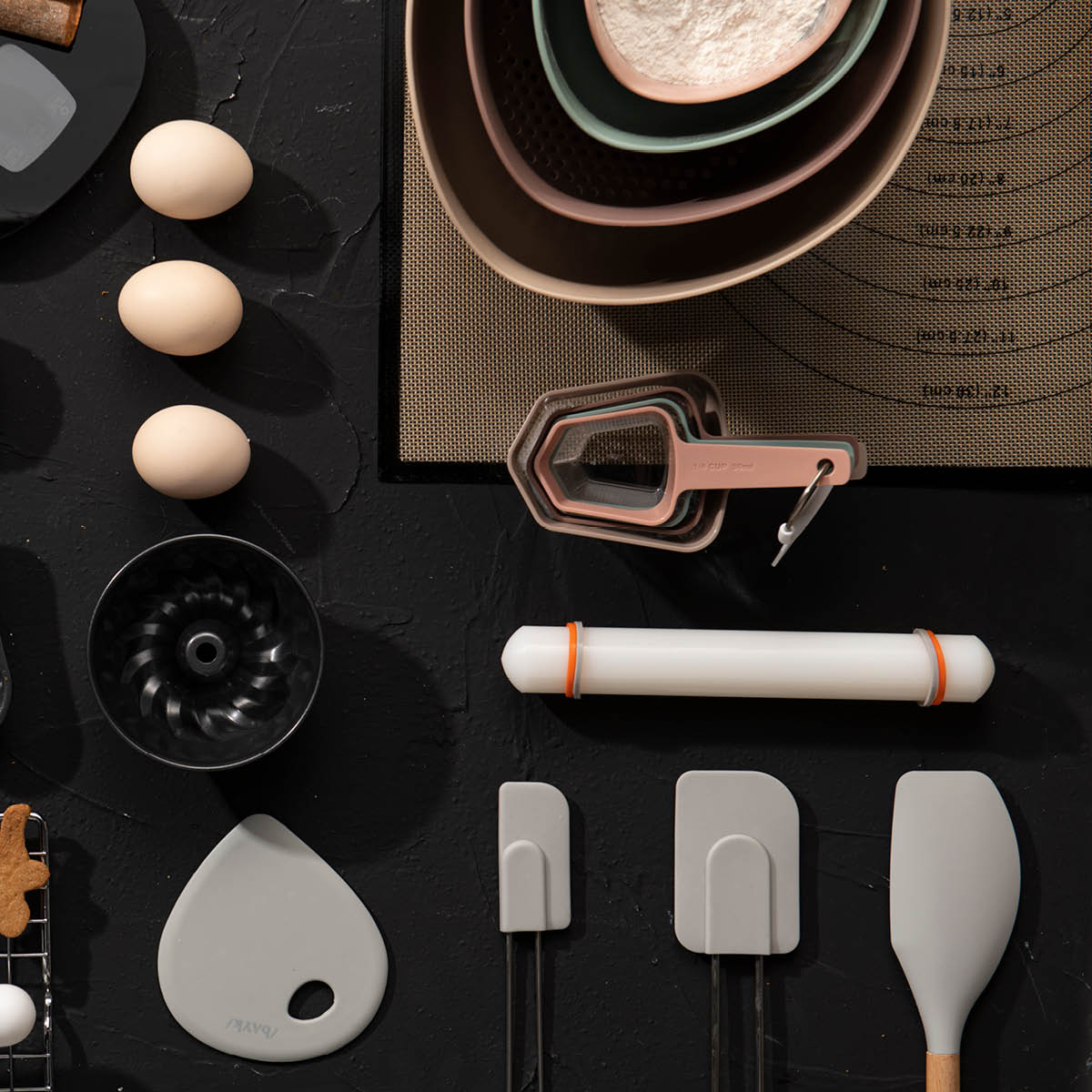 bAYk Fondant Rulle 3x23 cm Vit