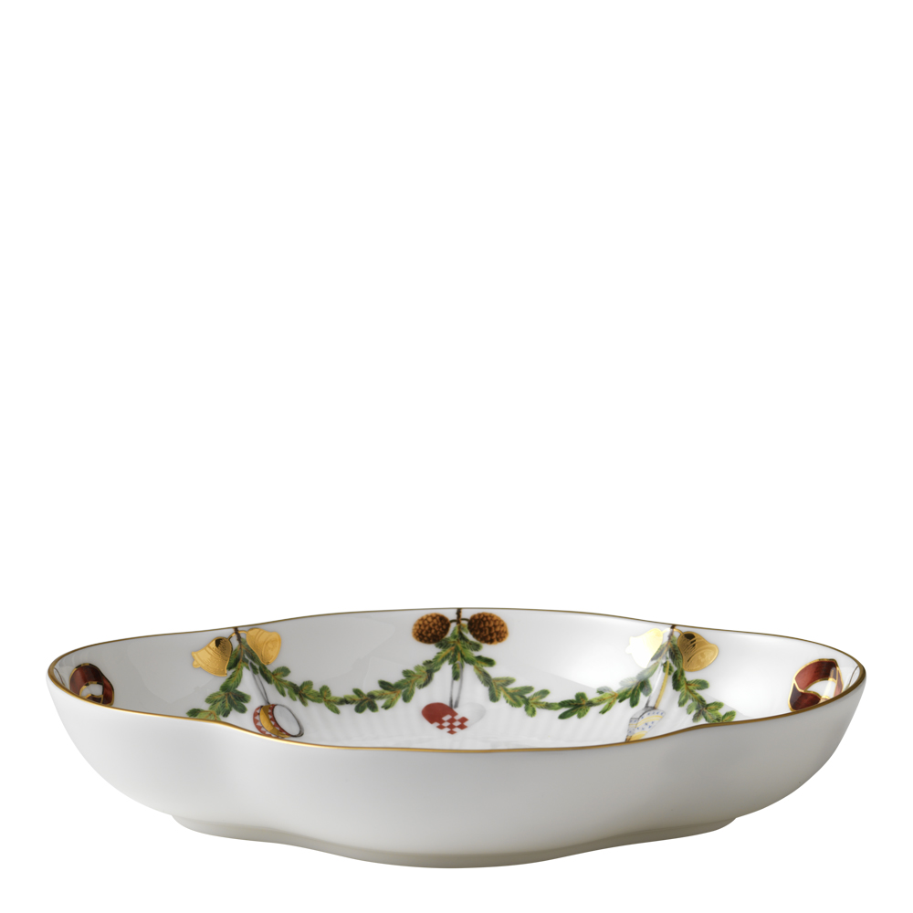 Star Fluted Christmas Serveringsfat 22 cm