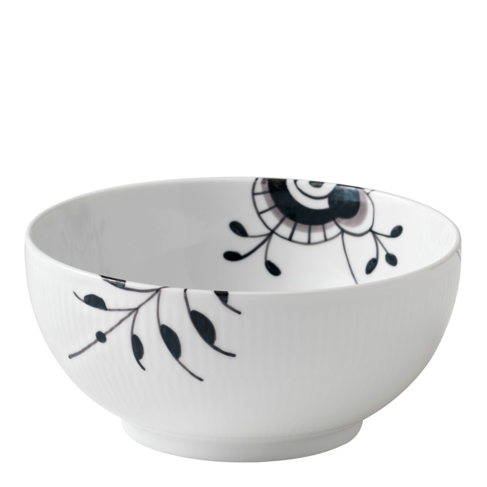 Black Fluted Mega Skål 1,1 L