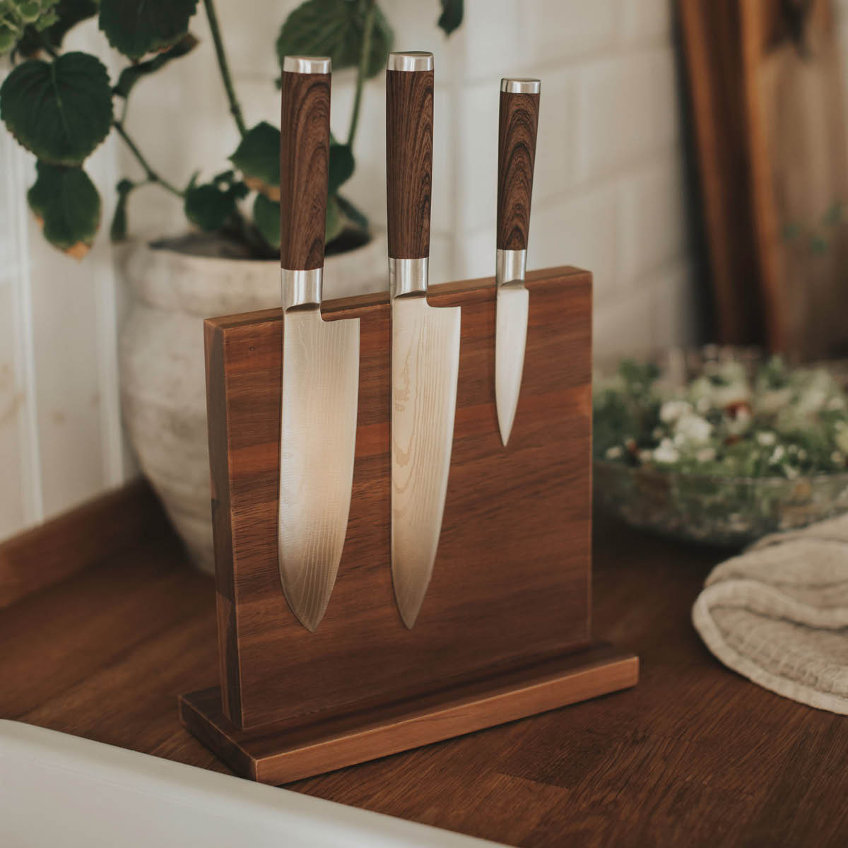 Knivset 3-pack kockkniv  köttkniv skalkniv