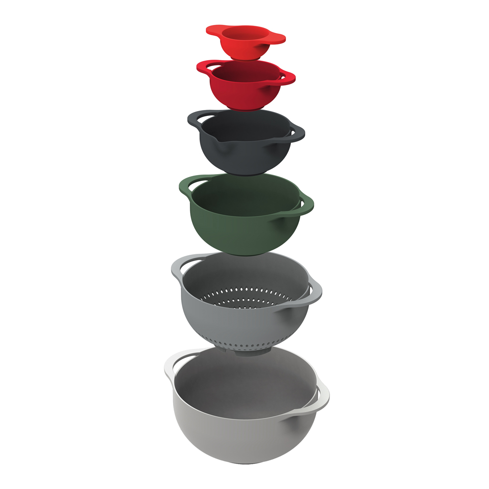 Duo Skålset 6 delar Flerfärgad