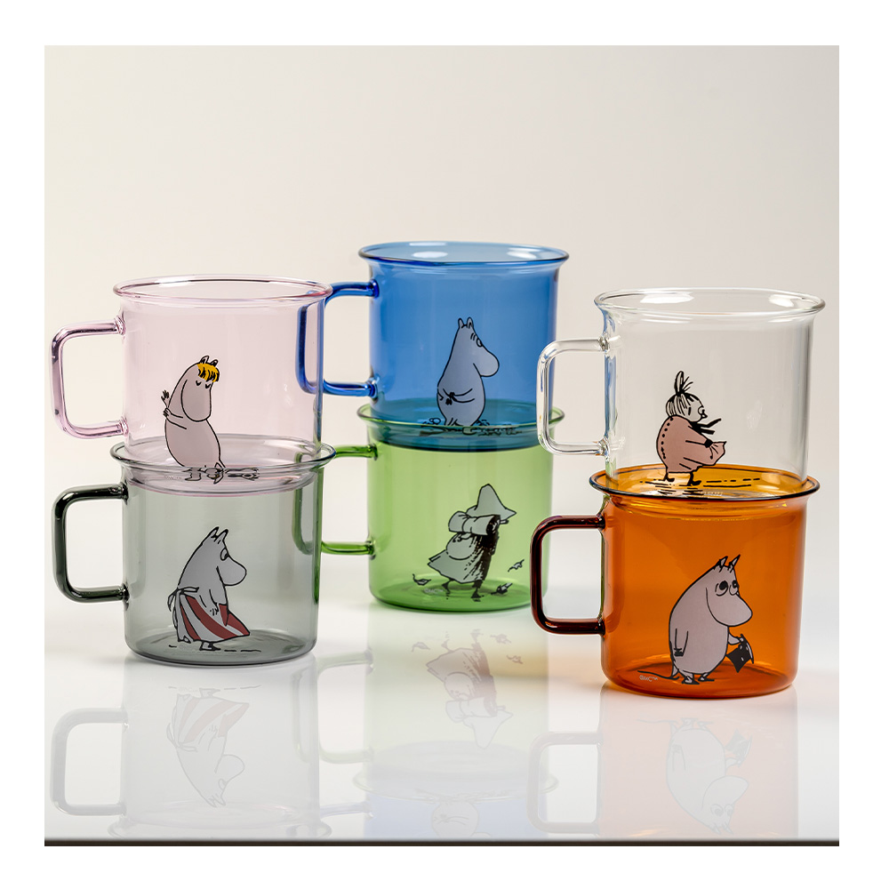 Mumin Glasmugg Snorkfröken 35 cl Rosa