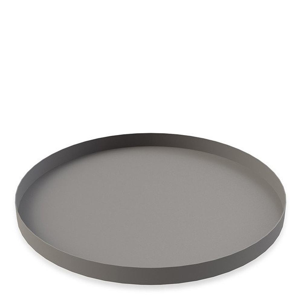 Tray Circle Fat 30 cm Grå