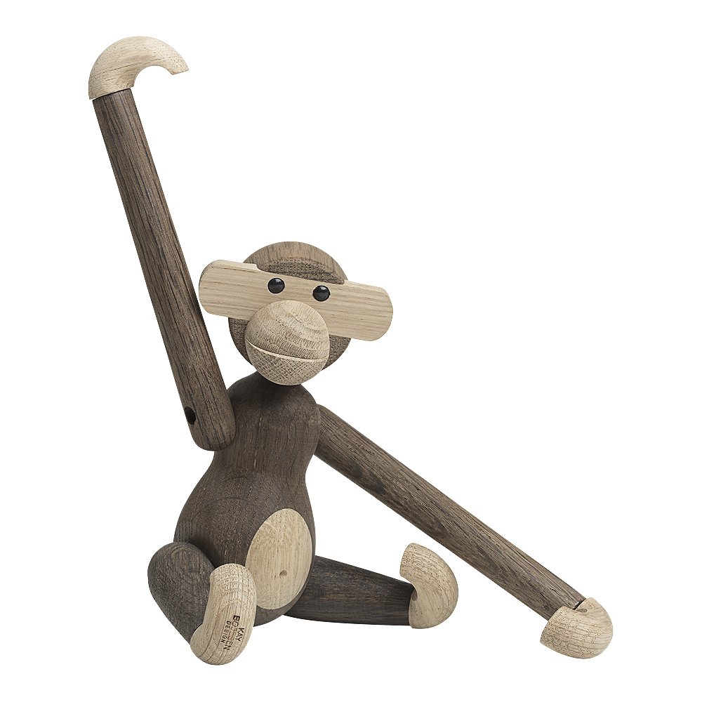 Kay Bojesen Apa liten 20 cm Rökt ek