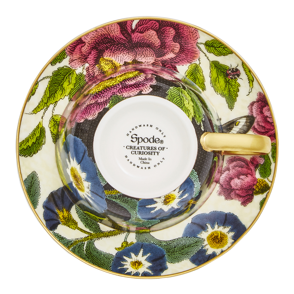 Creatures of Curiosity Tekopp med fat 20 cl Dark Floral