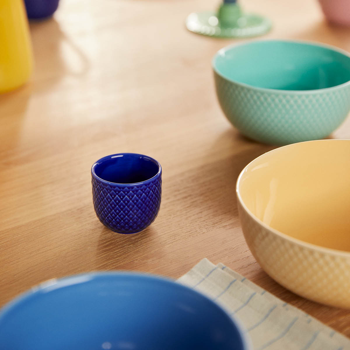 Rhombe Color Äggkopp 5 cm Mörkblå