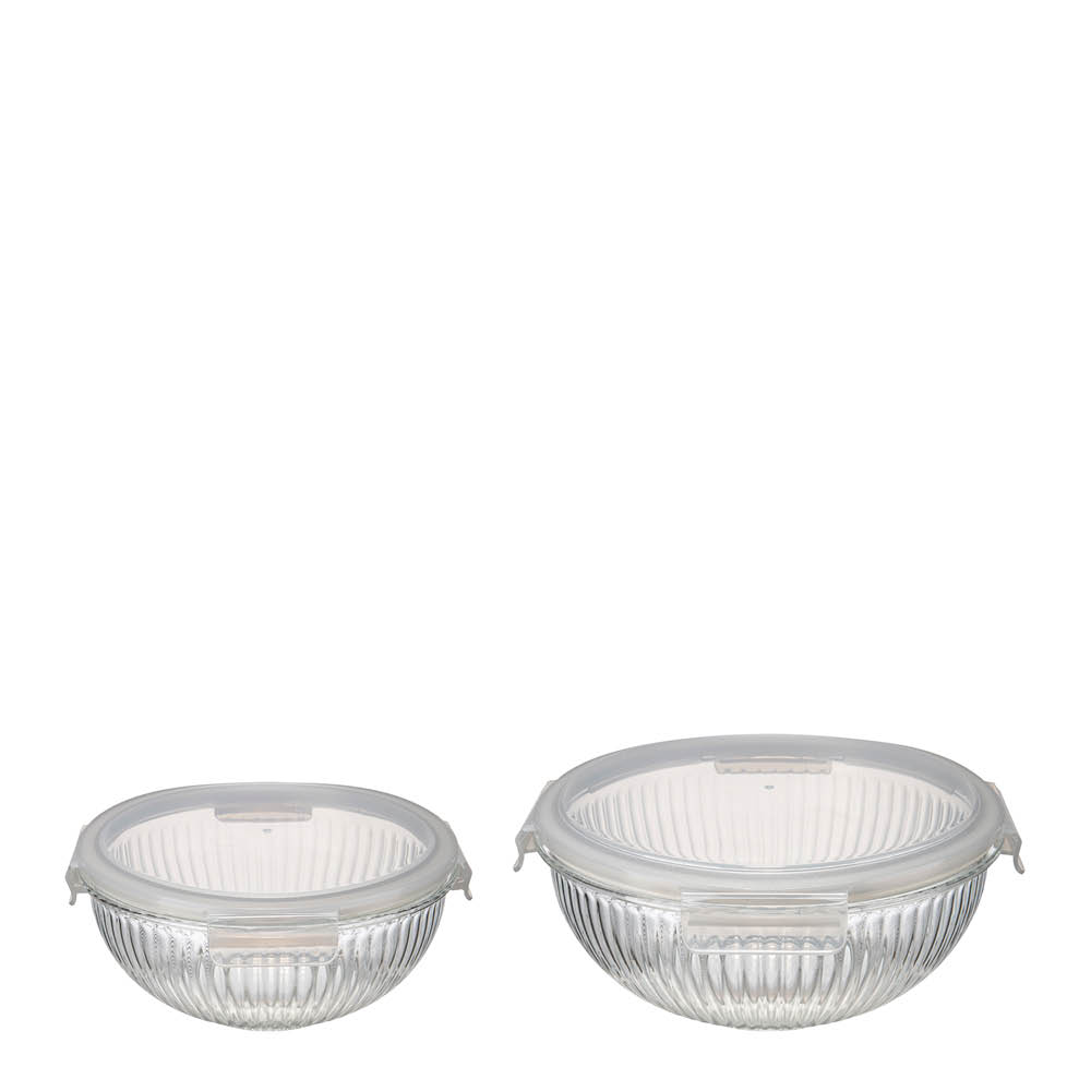 bAYk Skålset med lock 2-pack 3,5 L, 2 L Klar