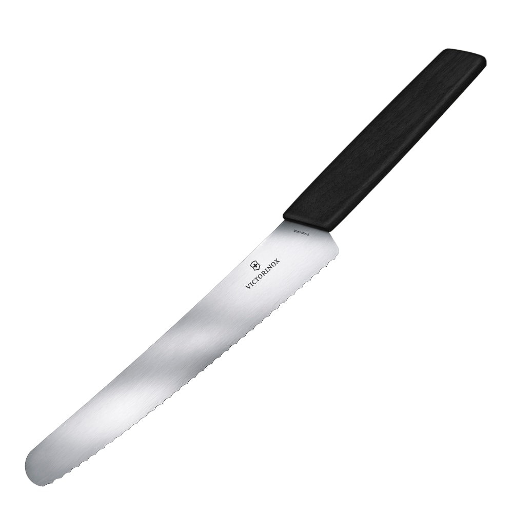 Swiss Modern Brödkniv 22 cm Svart