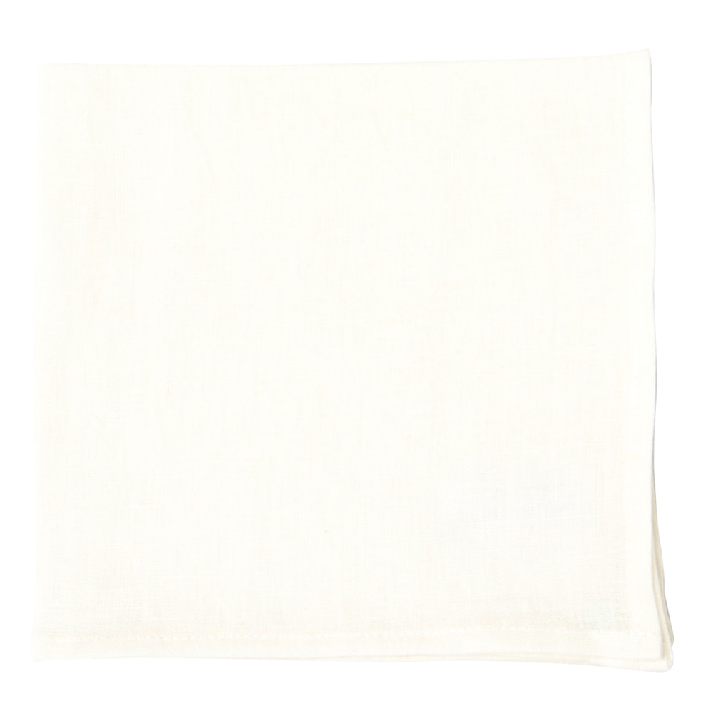 Linneservett 40x40 cm Offwhite