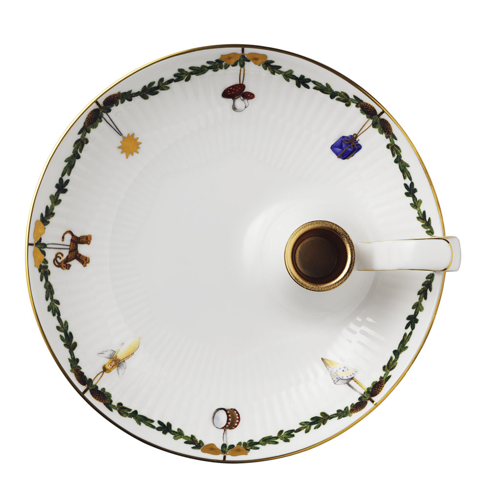 Star Fluted Christmas Ljusstake