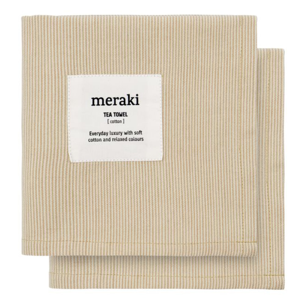 Verum Kökshandduk 75x55 cm 2-pack Off white/Safari