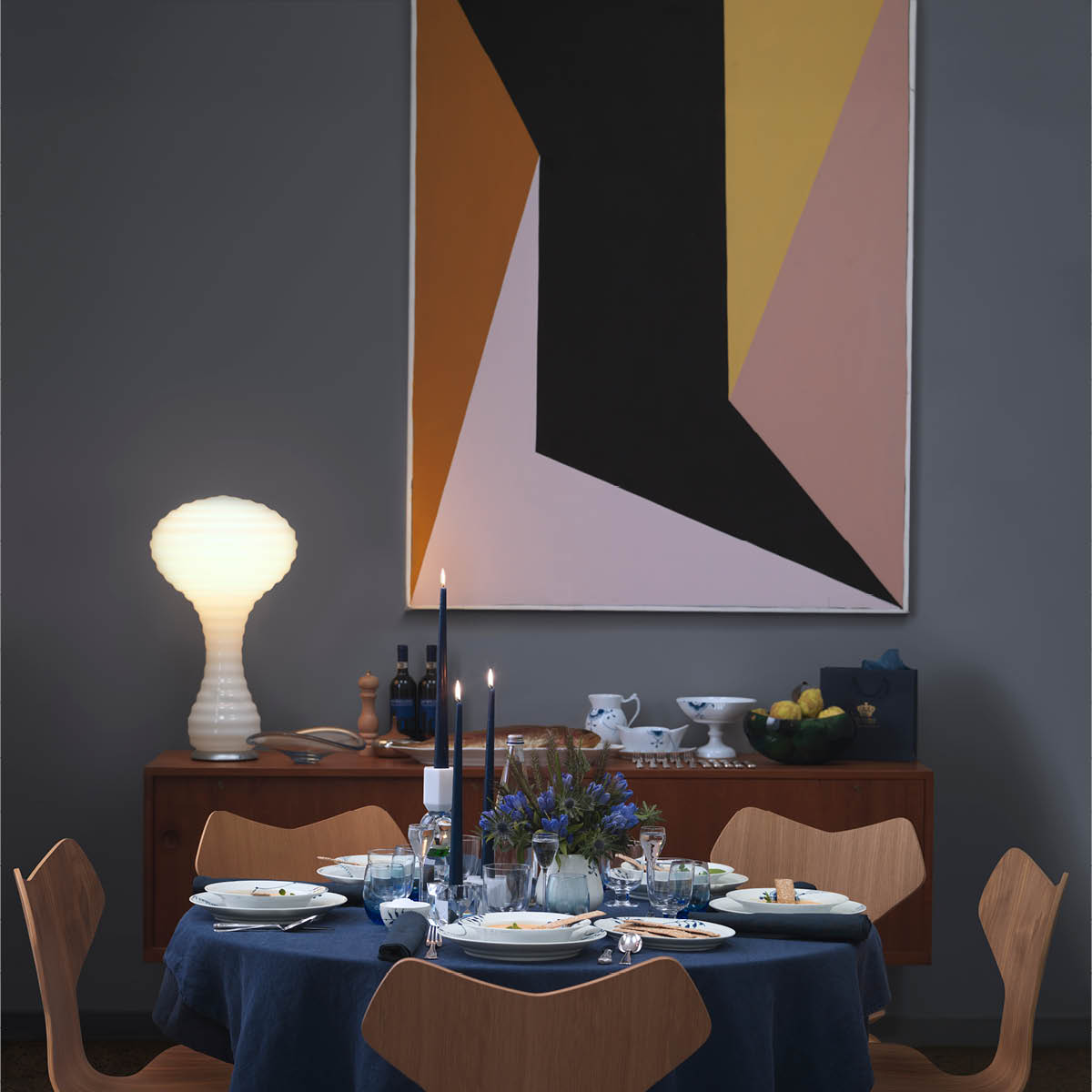 Blue Fluted Mega Såsskål 55 cl