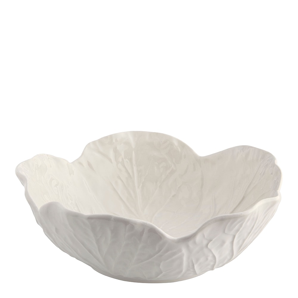 Cabbage Skål Kålblad 17,5 cm Vit