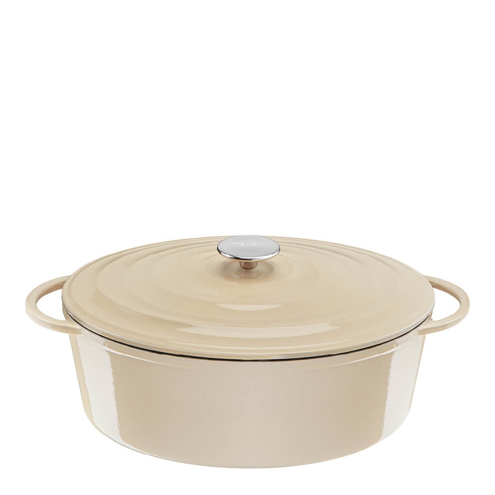 Lov Gjutjärnsgryta Oval 7,2 L Beige