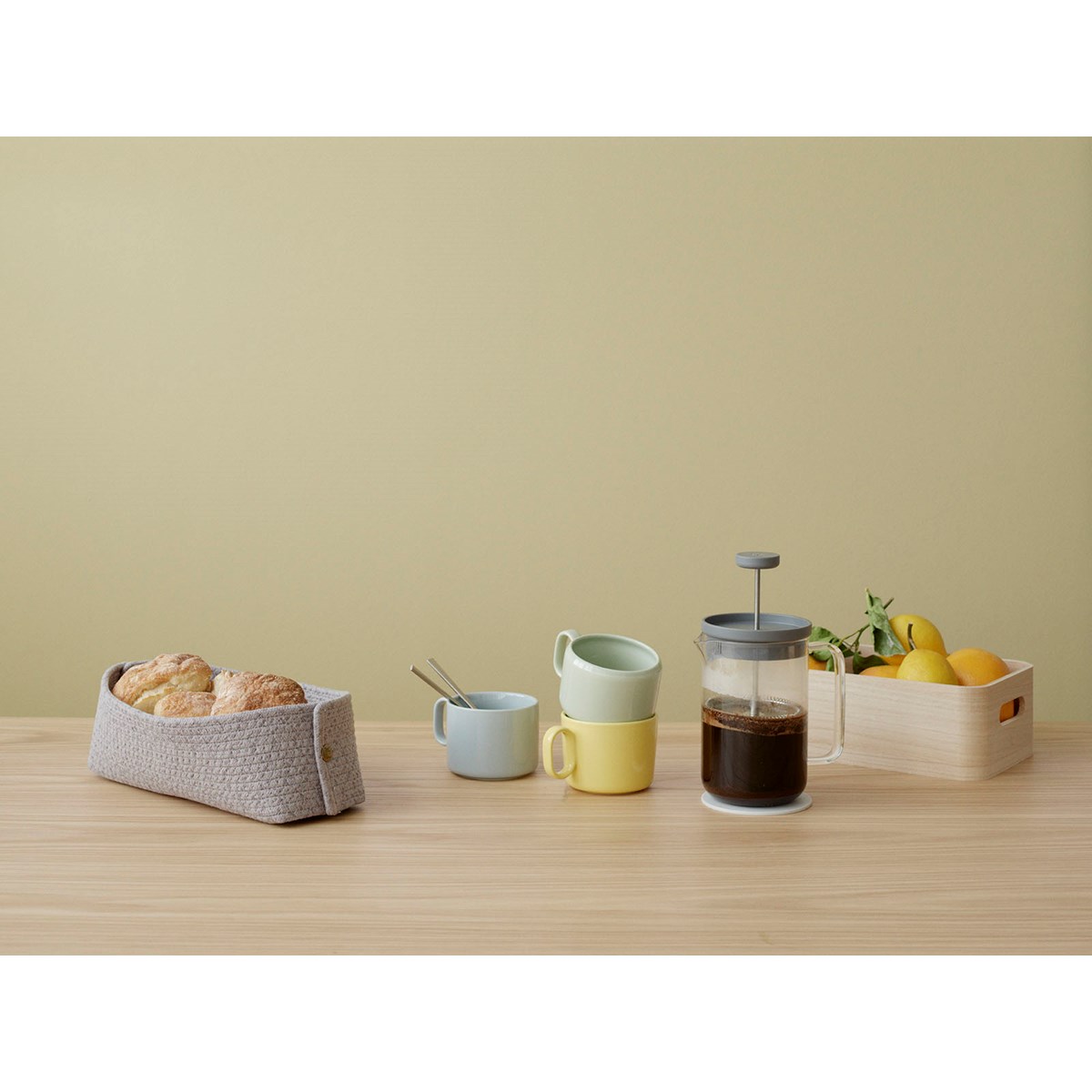 Knit-It Brödkorg 15x30 cm Grå