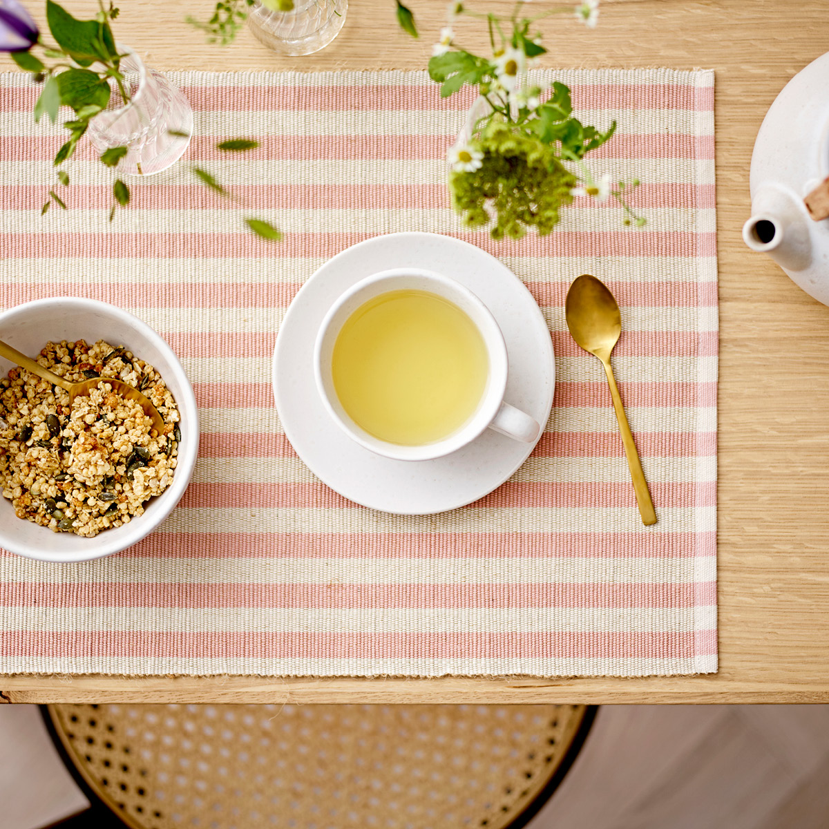 Statement Stripe Bordstablett 33x48cm 2-pack Rosa