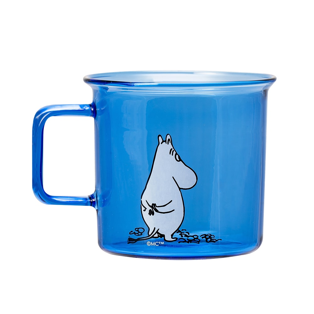 Mumin Glasmugg Mumintrollet 35 cl Blå