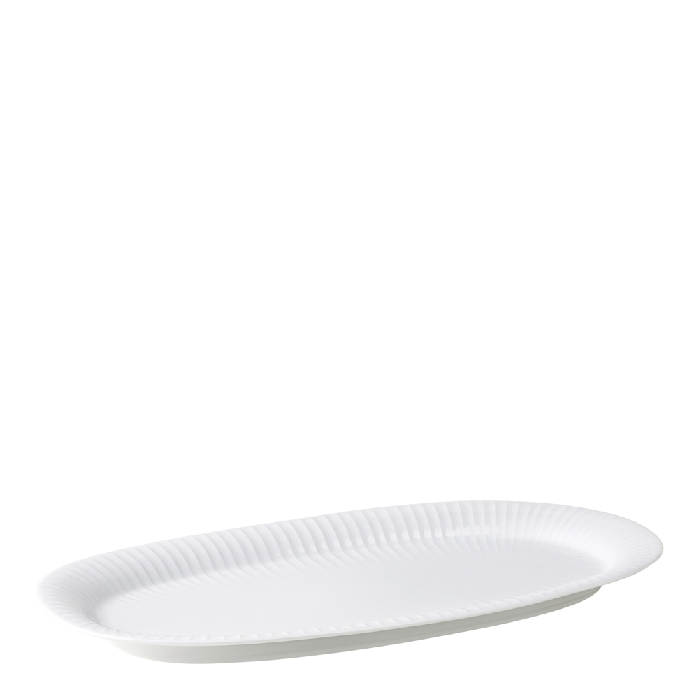 Hammersh?i Oval serveringsfat 40x22,5 cm Vit