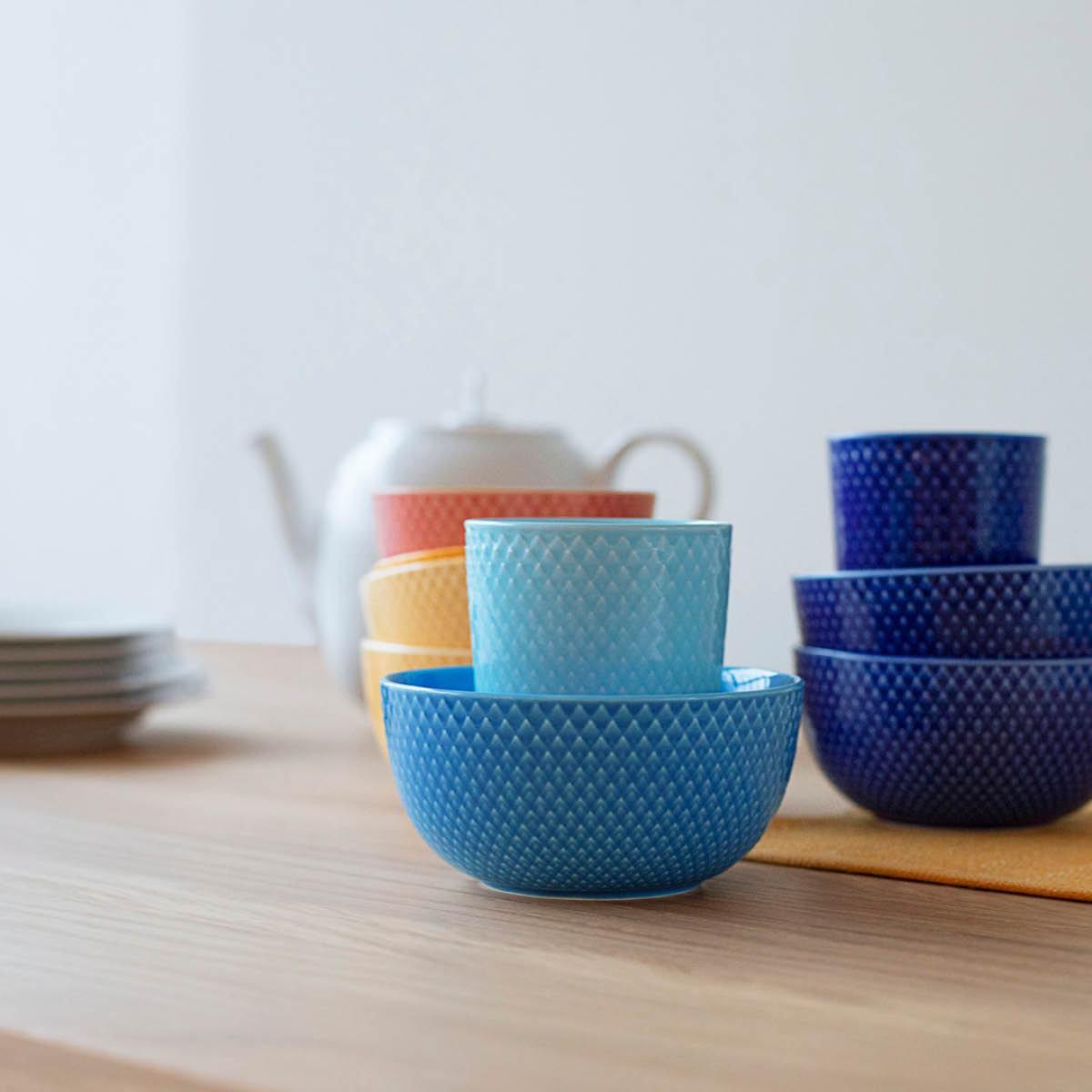 Rhombe Color Skål 13 cm Mörkblå
