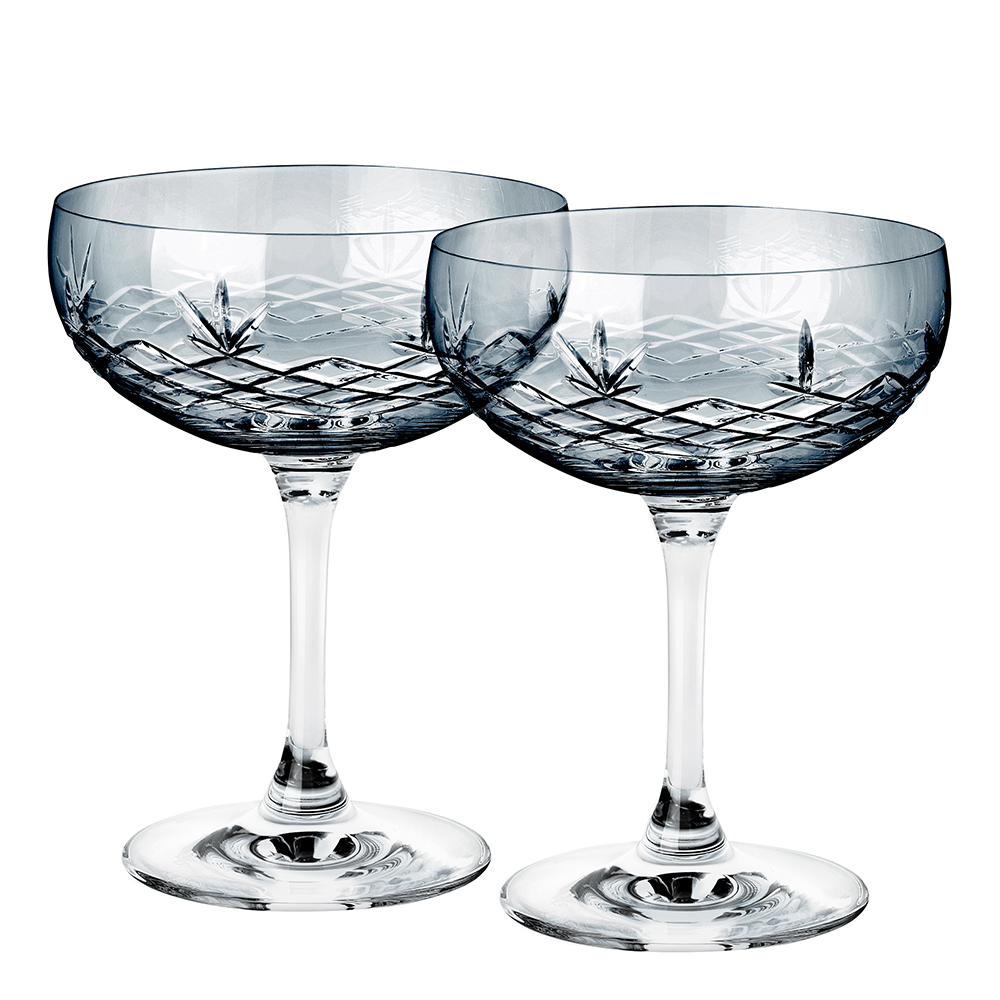 Crispy Gatsby Champagneskål 30 cl 2-pack Blå