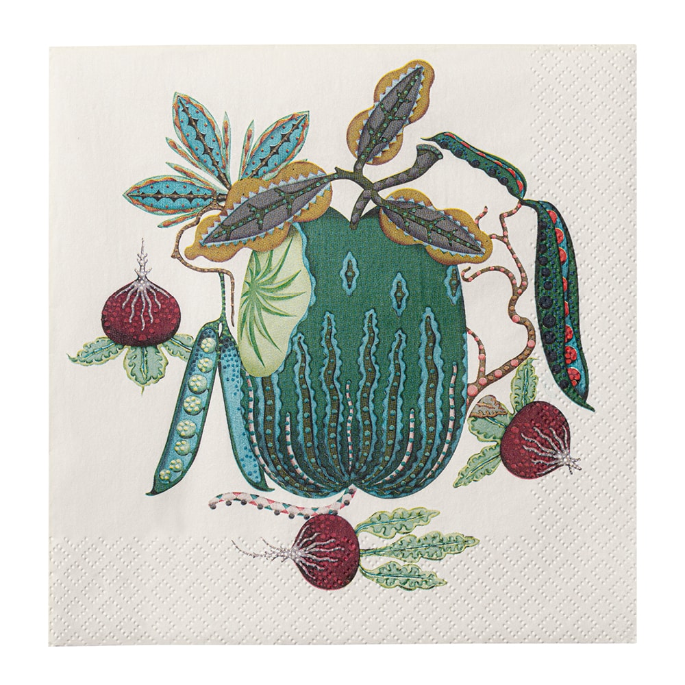 Taika Pappersservett 33x33 cm Grön