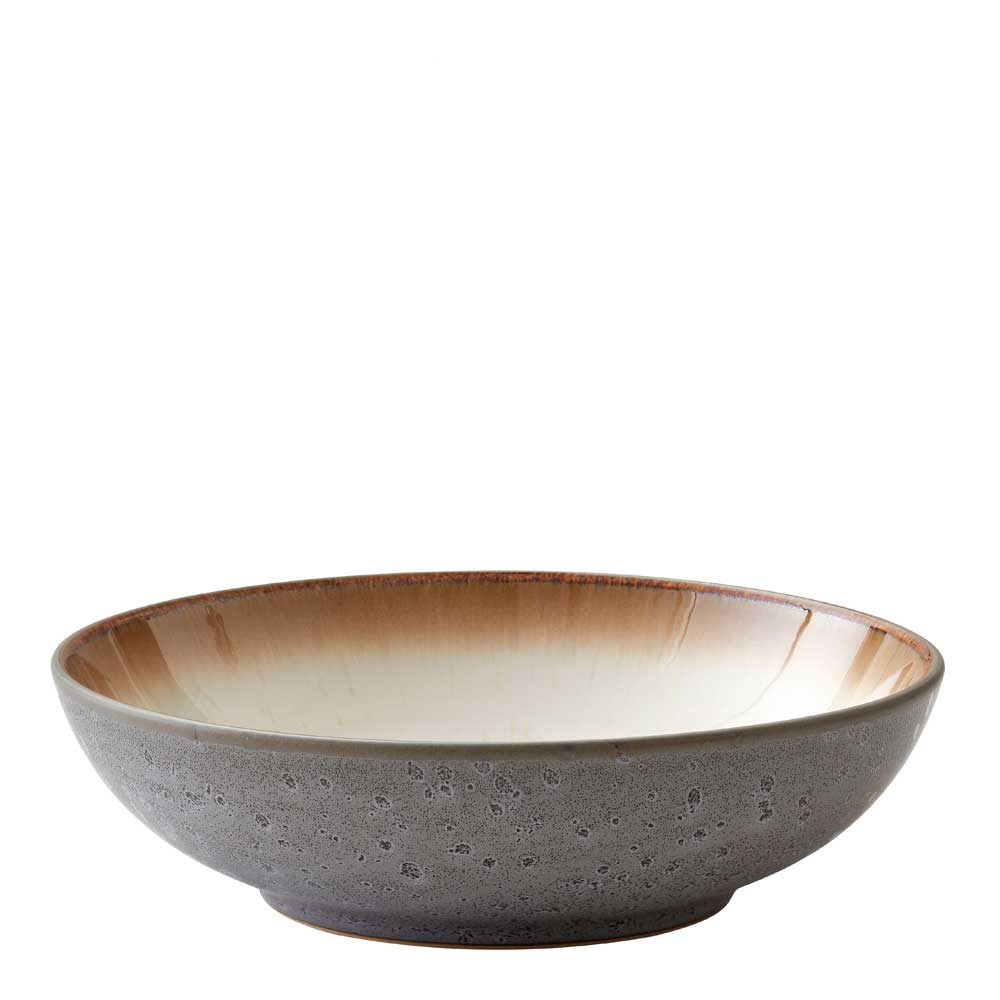 Pastaskål 20 cm Grå/Gräddvit