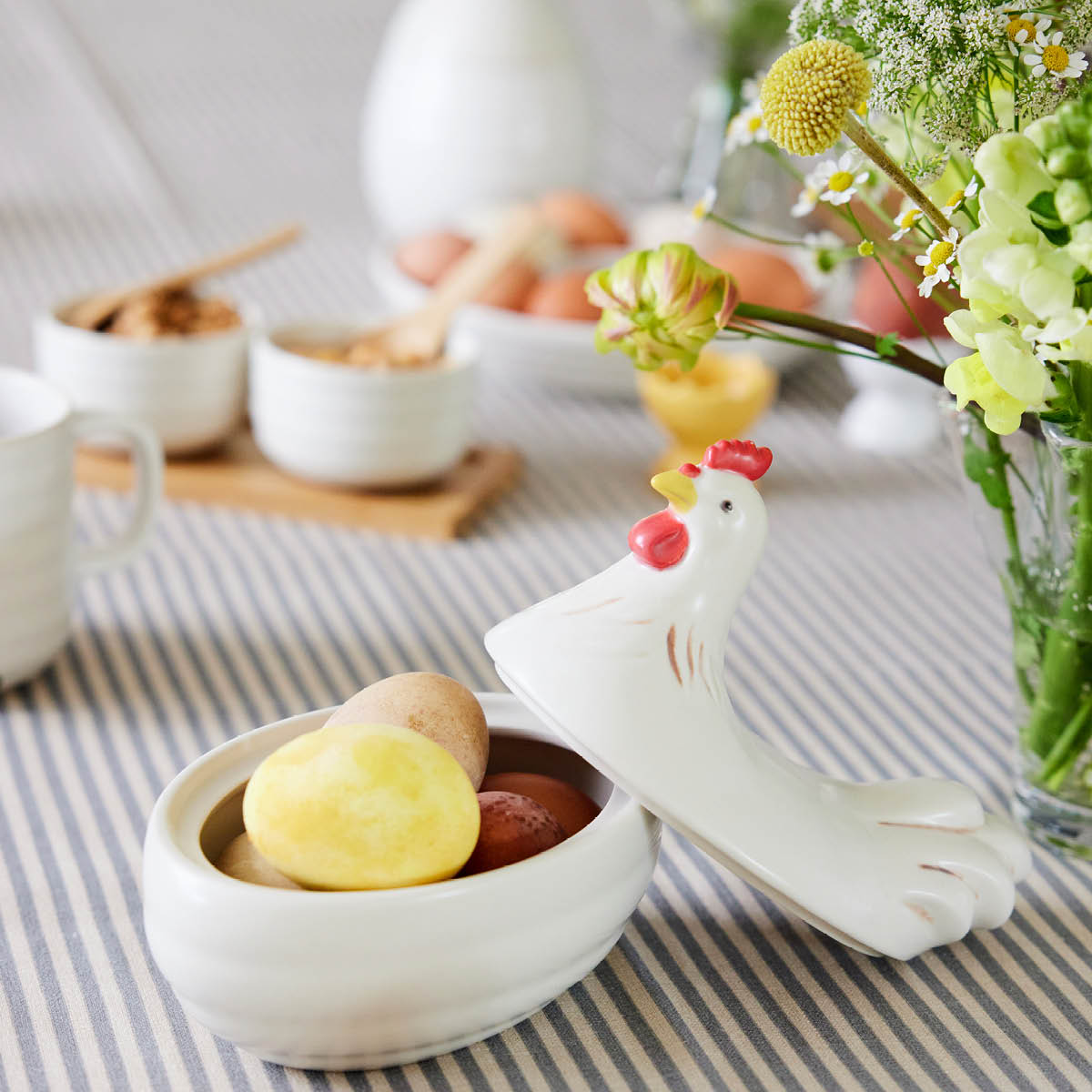 Ellen Skål med lock 16 cm Höna