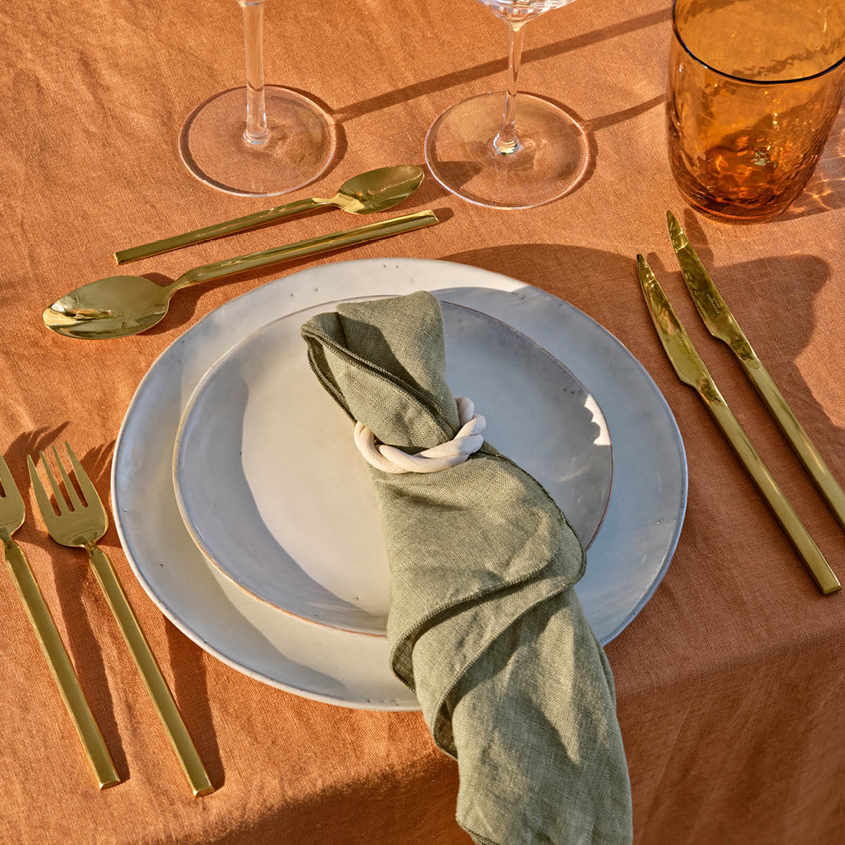 Nordic Sand Tallrik flat 20 cm Vit