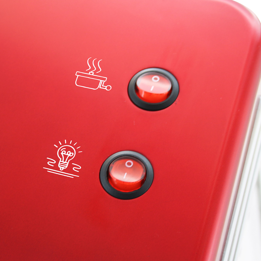 Popcornmaskin Retro Röd