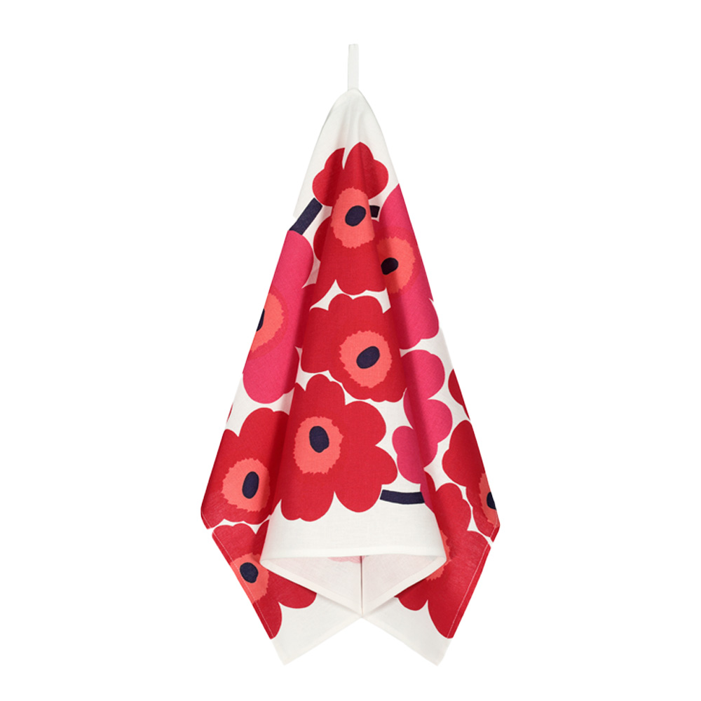 Unikko Handduk 47x70 cm 2-pack Röd/Rosa