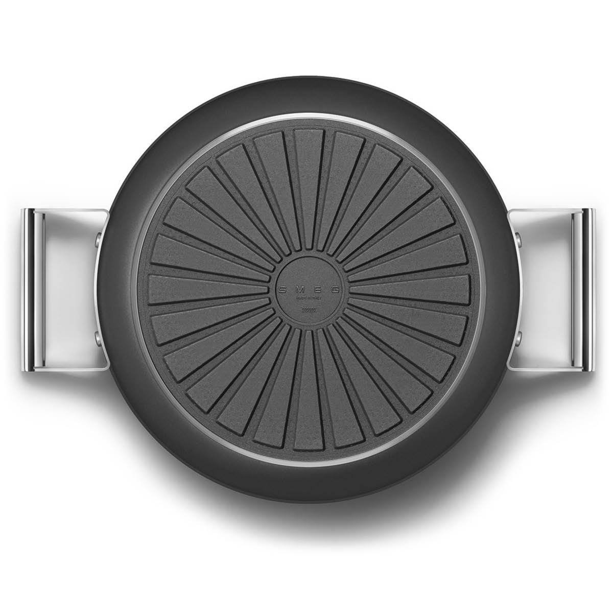 Smeg 50's Style Traktörpanna Glaslock 28 cm Svart