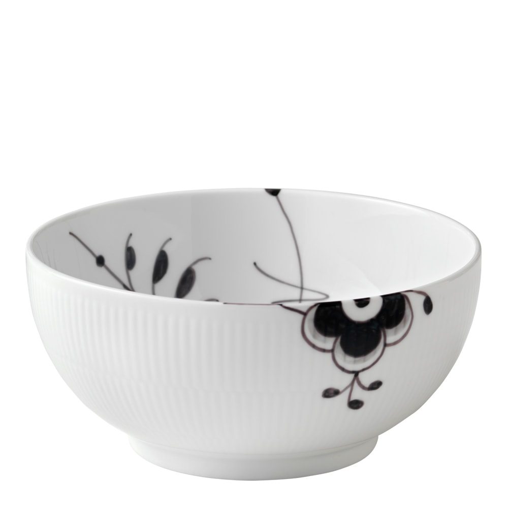 Black Fluted Mega Skål 1,8 L