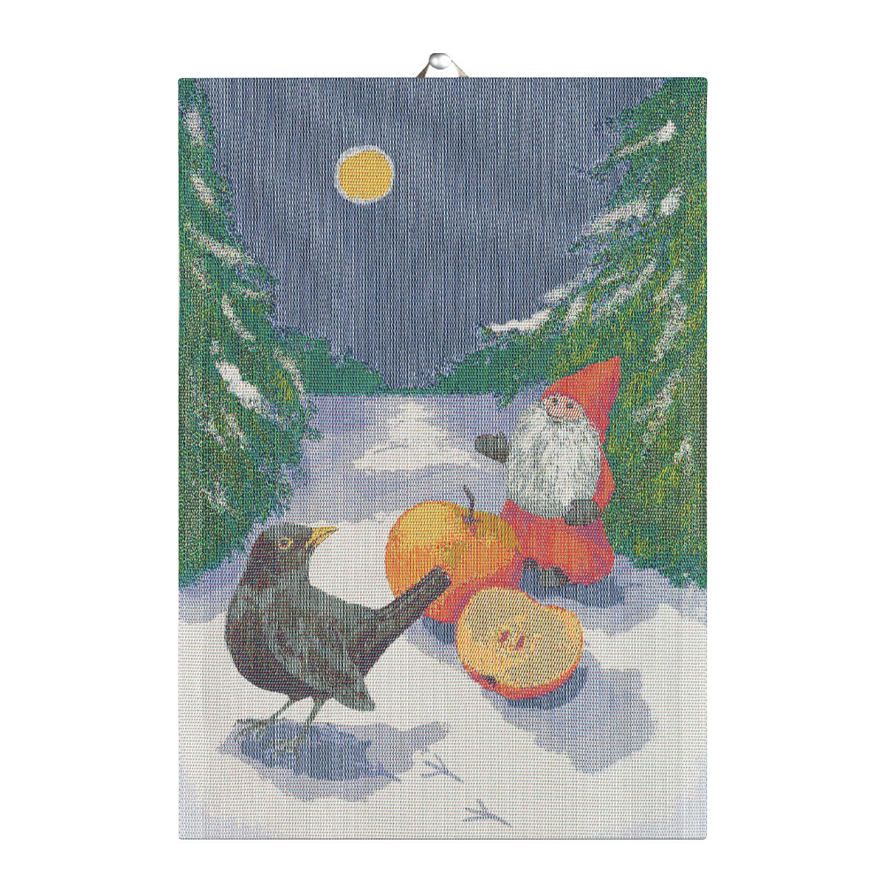 Vinteräpple Kökshandduk 35x50 cm Flerfärgad