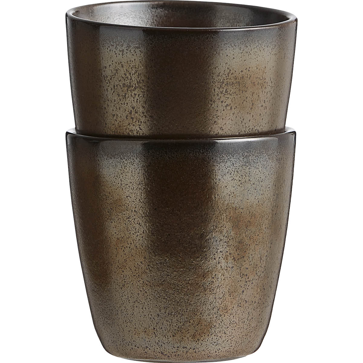 Raw Mugg utan öra 30 cl Metallic Brown