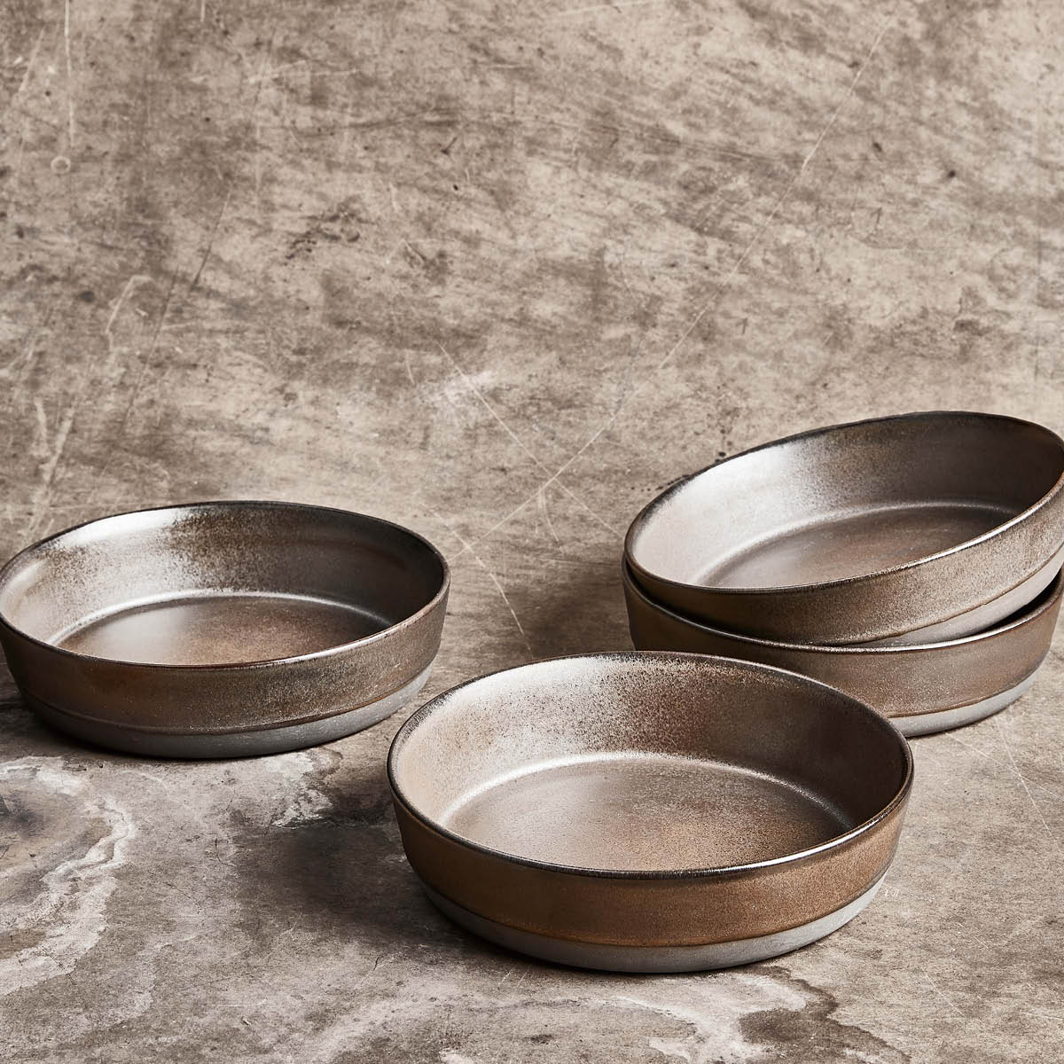 Raw Skål 19,4 cm Metallic Brown