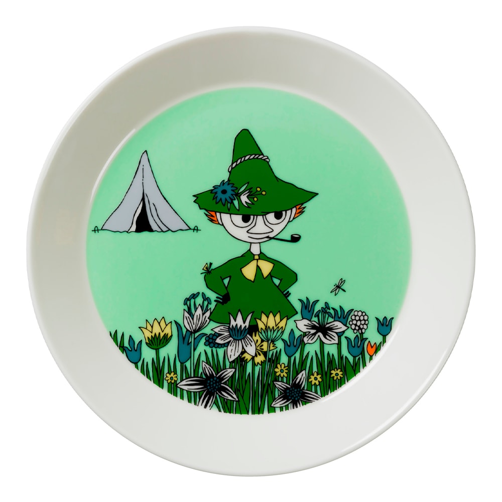 Mumin Tallrik Snusmumriken Grön