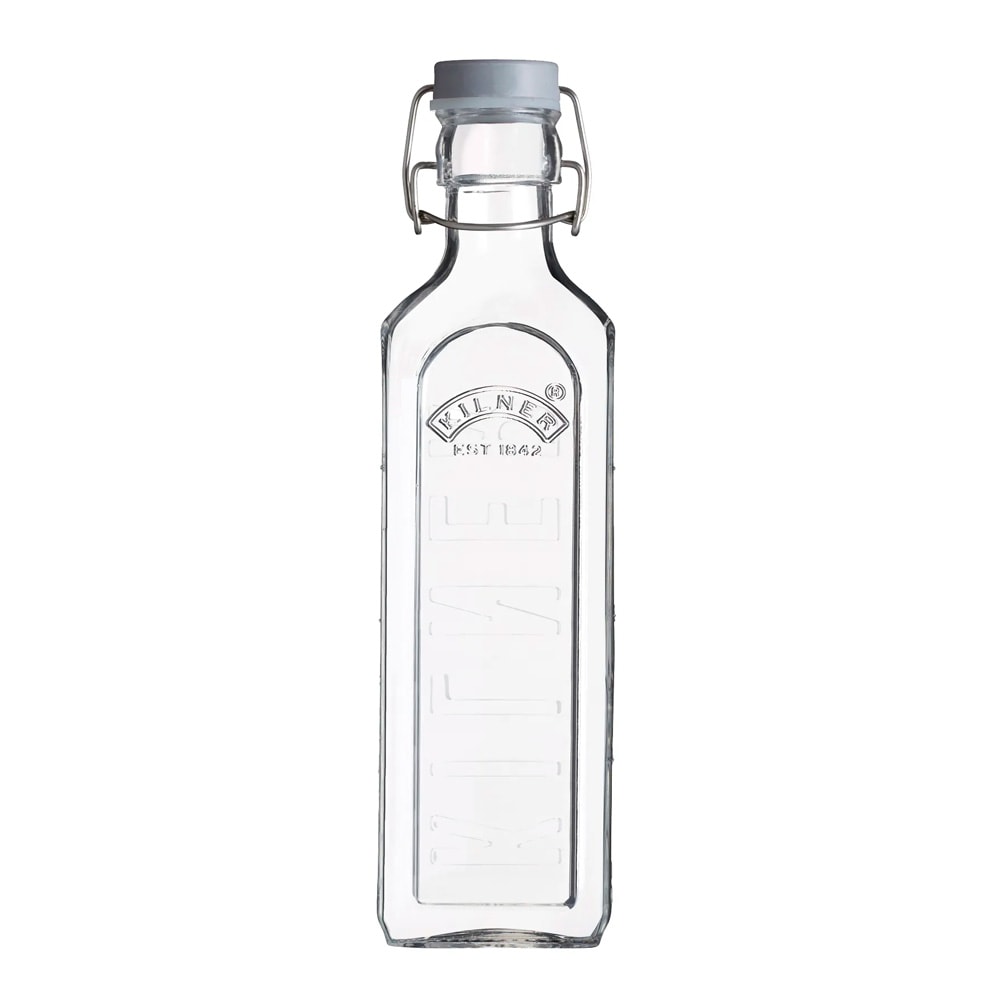 Clip Top Flaska Fyrkantig Bygellock 0,6 L Klar