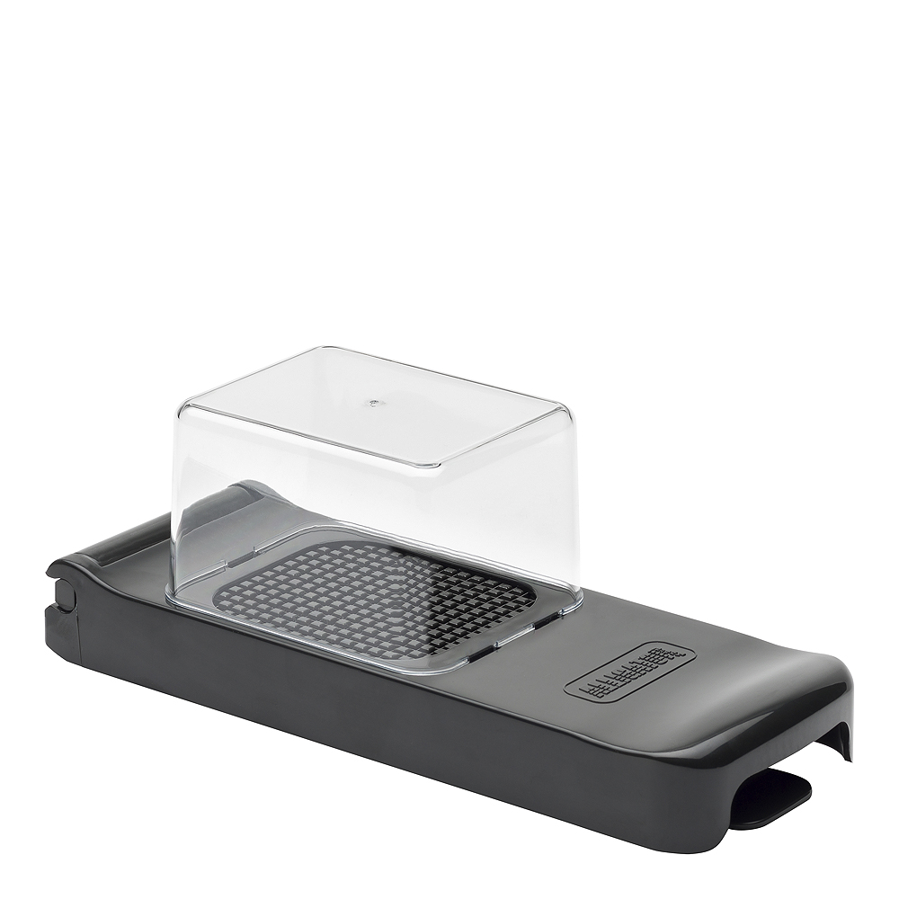 Lökskärare med uppsamlare Svart