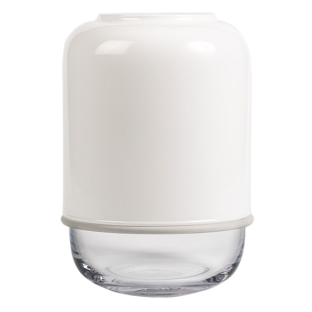 Kapsel Justerbar Vas Glas Vit/Klar