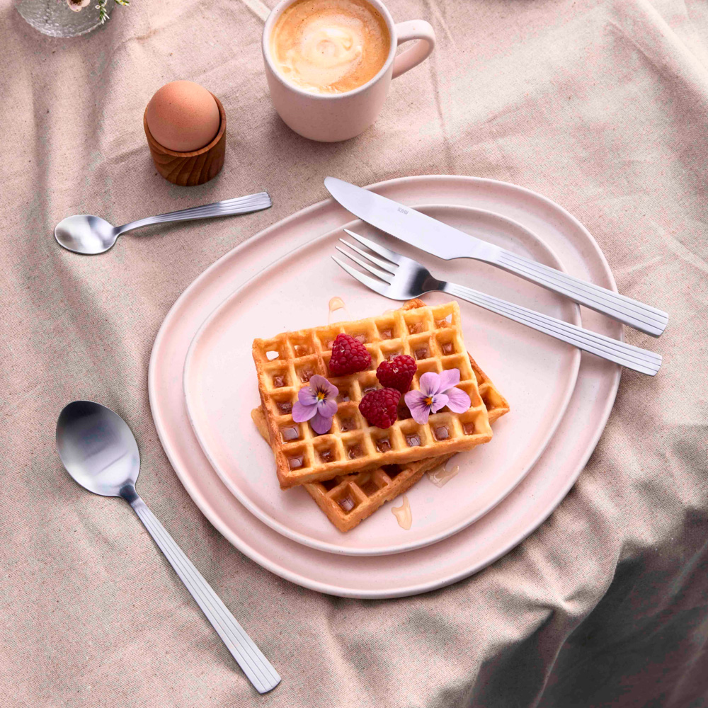 Raw  Bestick 16-del set Mattstål