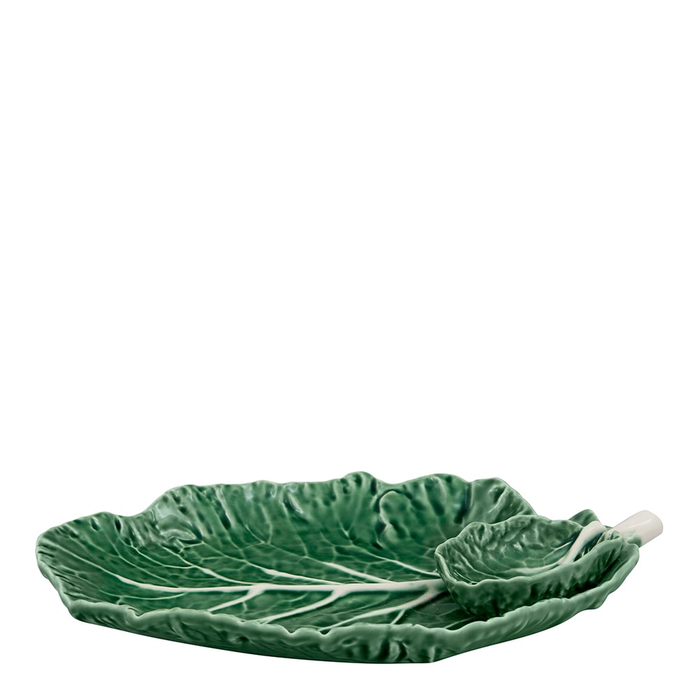 Cabbage Fat med skål Kålblad 28 cm Grön