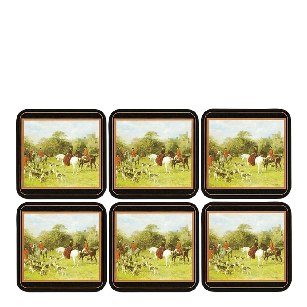 Tally Ho Glasunderlägg 6-pack