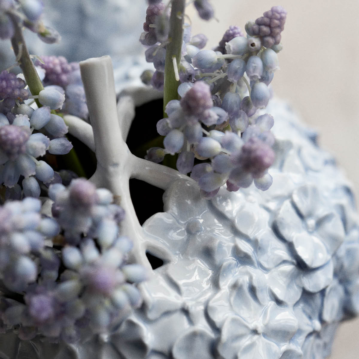 Art Of Giving Flowers Vas Hortensia Ljusblå