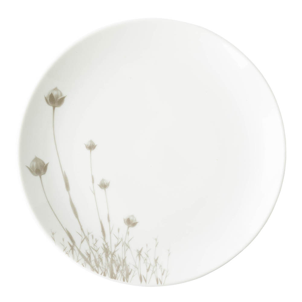 Linen Add-On Assiett 21 cm Vit