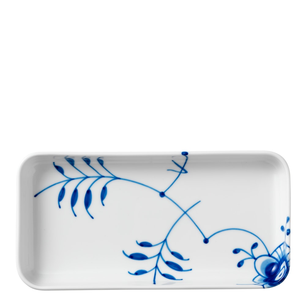 Blue Fluted Mega Fat 24x12 cm rektangulärt
