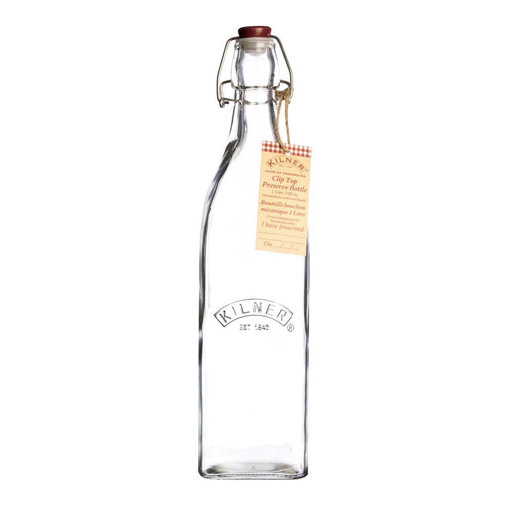 Clip Top Square Flaska 0,55 L bygel