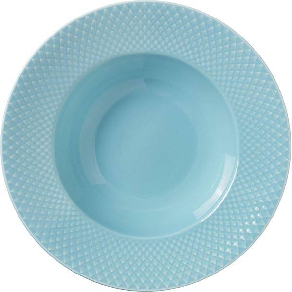 Rhombe Color Tallrik Djup 24.5 cm Turkos
