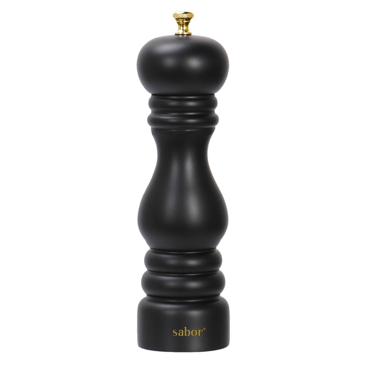 Saltkvarn 25 cm Svart/Mässing